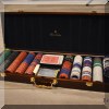 Z11. Poker chip set in wooden case. 